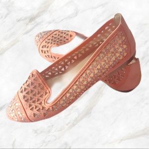 Gianni Bini coral studded flats size 7
